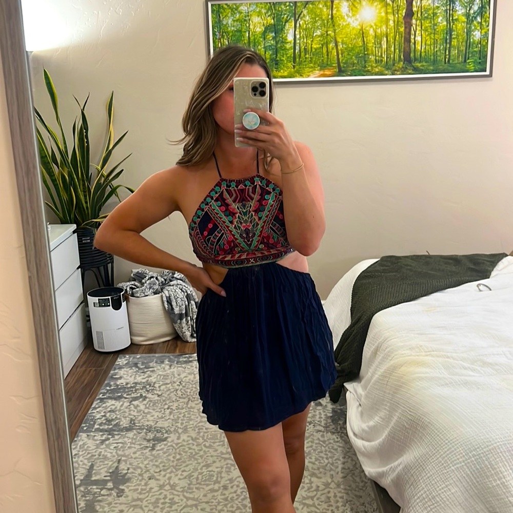 Vici Embroidered Dress